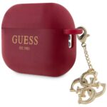 Guess GUAP2LECG4M AirPods Pro 2 (2022/2023) cover magenta Liquid Silicone Glitter Triangle - imagine 4
