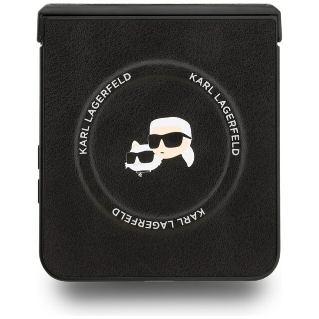 Karl Lagerfeld Karl&Choupette Pins MagSafe Case for Samsung Galaxy Z Flip7 Black - imagine 5