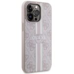 Guess GUHMP13LP4RPSP iPhone 13 Pro / 13 6,1" pink hardcase 4G Printed Stripes MagSafe - imagine 4