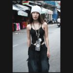 Universal phone lanyard cable 2in1 Skinarma Dyno Ve USB-C/USB-C red - imagine 5