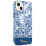 Guess GUHCP14SHGPLHB iPhone 14 / 15 / 13 6.1" blue hardcase Porcelain Collection - imagine 4