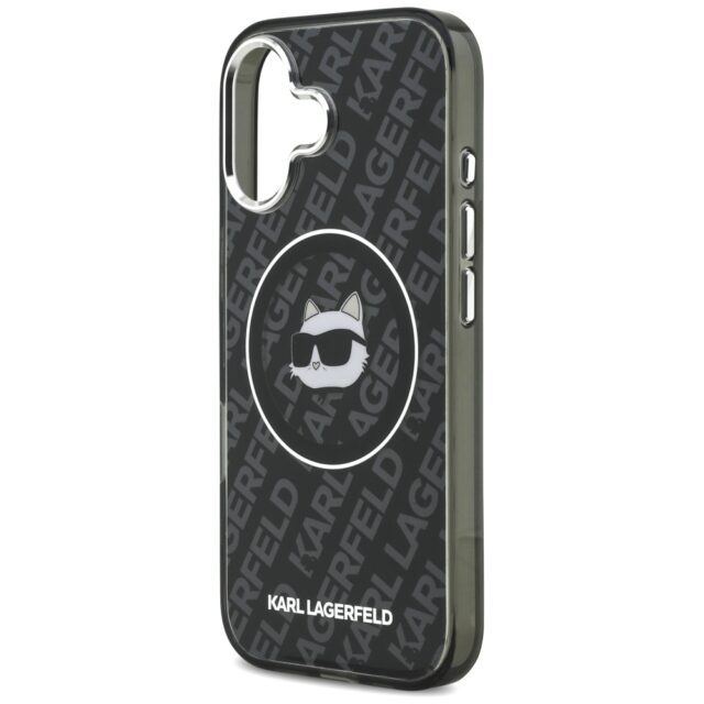Case Karl Lagerfeld IML Choupette Head   Logo MagSafe for iPhone 17 black - imagine 6