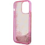 Guess GUHCP14LLC4PSGP iPhone 14 Pro 6.1" pink hardcase Liquid Glitter 4G Transculent - imagine 7
