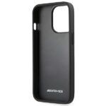 AMG AMHCP14LGSEBK iPhone 14 Pro 6.1" black hardcase with Leather Debossed Lines - imagine 7