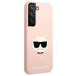 Karl Lagerfeld KLHCS22MSLCHPI S22+ S906hardcase  pink Silicone Choupette Head - imagine 4