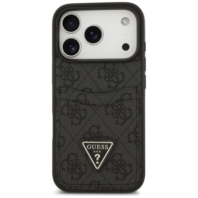 Case Guess 4G Double Card Triangle for iPhone 17 Pro black - imagine 3