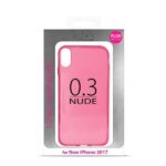 Puro Nude 0.3 iPhone X fluo pink X/Xs IPCX03NUDEPNK - imagine 3