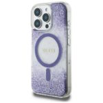 Guess HC Resin Bottom Glitter Case for iPhone 16 Pro MagSafe Purple - imagine 2