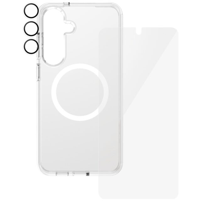 CARE by PanzerGlass Flagship 3in1 Case + Glass + Lens Protective Kit for Samsung Galaxy S25+ - imagine 3