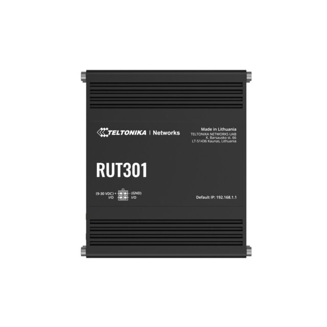 Teltonika RUT301 | Industrial router | 5x RJ45 100Mb/s, USB 2.0, IP30 - imagine 3