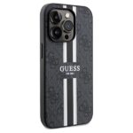 Guess GUHMP15XP4RPSK iPhone 15 Pro Max 6.7" black hardcase 4G Printed Stripes MagSafe - imagine 4