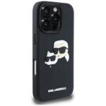 Case Karl Lagerfeld HC 3D Rubber Double Heads to iPhone 16 Pro black - imagine 4