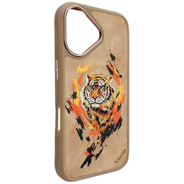 Nimmy Tiger MagSafe case for iPhone 16 light brown - imagine 5
