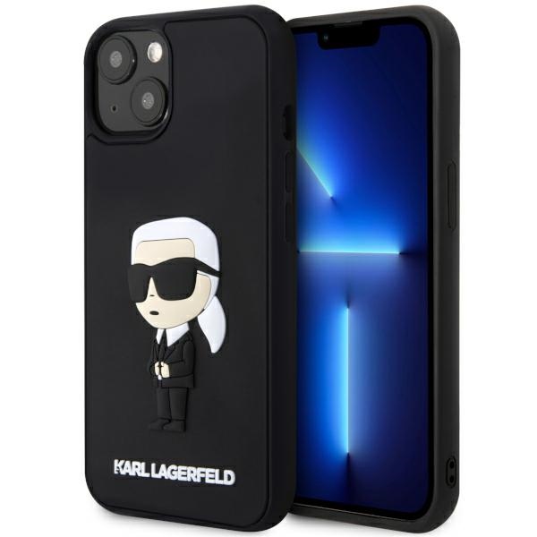 cps-e3c594958ff8109dda00ed6cbae2ec98-2025-12-06-17-54-25 Karl Lagerfeld KLHCP14M3DRKINK iPhone 14 Plus / 15 Plus 6.7" black hardcase Rubber Ikonik 3D - imagine 1