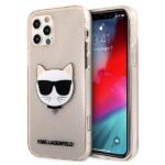 Karl Lagerfeld KLHCP12MCHTUGLGO iPhone 12/12 Pro 6,1" gold hardcase Glitter Choupette