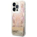 Guess GUHCP14LLFLSD iPhone 14 Pro 6,1" gold hardcase Paisley Liquid Glitter - imagine 2