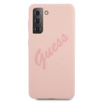 Guess GUHCS21SLSVSPI S21 G991 pink hardcase Script Vintage - imagine 3