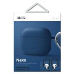 UNIQ Nexo Case AirPods 3 gen + Ear Hooks Silicone blue - imagine 5