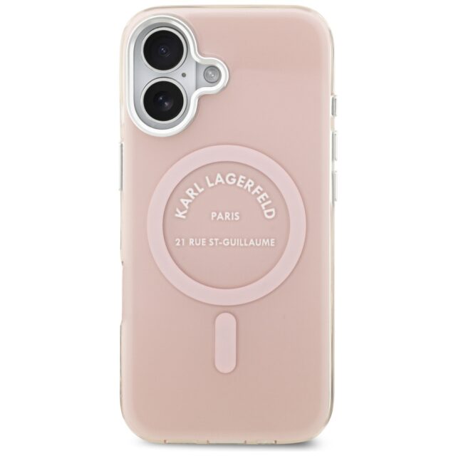 Karl Lagerfeld IML Karl RSG Logo MagSafe Case for iPhone 17 Pink - imagine 3