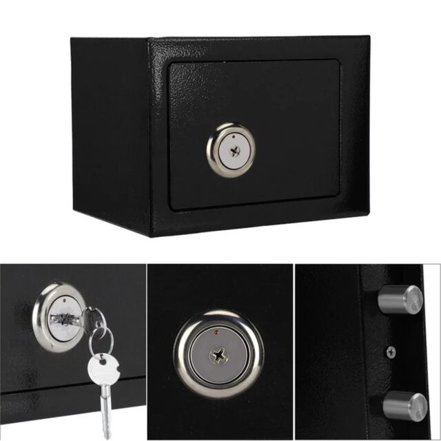 Extralink Home | Home safe | office, key box, safe deposit box, black, S-404 - imagine 4