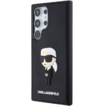 Karl Lagerfeld KLHCS24L3DRKINK S24 Ultra S928 black hardcase 3D Rubber Ikonik - imagine 2
