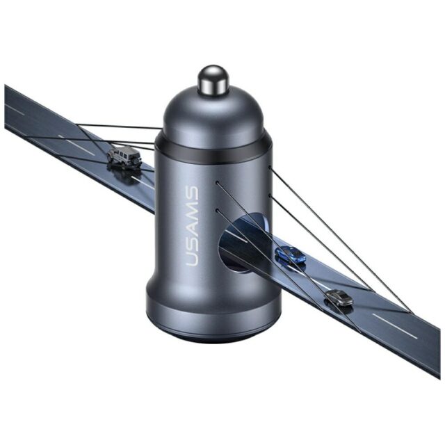 USAMS CC321 car charger Aluminum 30W PD USB-C tarnish - imagine 4