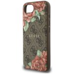 Case Guess 4G Flowers Print MagSafe for iPhone 16e brown - imagine 6