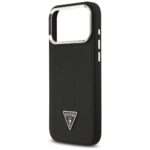 Guess Grained Triangle Logo MagSafe case for iPhone 17 Pro Max black - imagine 6