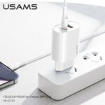 USAMS Ład. siec. 1xUSB-C+1xUSB T35 20W(only head) PD3.0 +QC3.0 Fast Charging biały/white CC121TC01 (US-CC121) - imagine 2