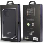 Audi Silicone Case iPhone 14 / 15 / 13 6.1" black hardcase AU-LSRIP14-Q3/D1-BK - imagine 6