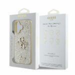 Guess GUHCP16SHG4SGD iPhone 16 6.1" gold hardcase Fixed Glitter Big 4G - imagine 4