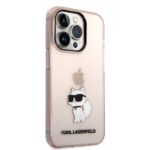 Karl Lagerfeld KLHCP14XHNCHTCP iPhone 14 Pro Max 6,7" pink hardcase Ikonik Choupette - imagine 4