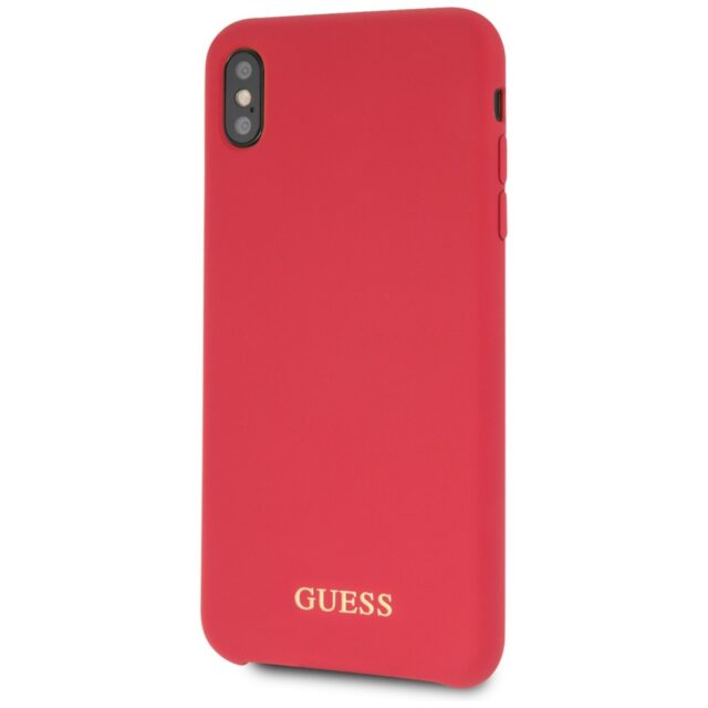 Guess GUHCI65LSGLRE iPhone Xs Max red hard case Silicone - imagine 2