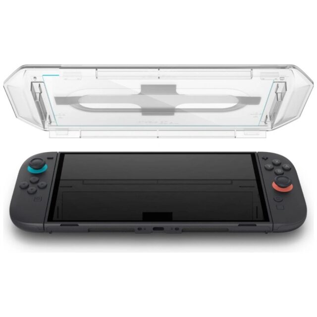 Tempered glass Spigen Glas.TR EZ FIT for Nintendo Switch 2 (2pcs) - imagine 5