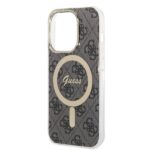 Guess Set GUBPP14XH4EACSK Case+ Charger iPhone 14 Pro Max 6,7" black hard case 4G Print Mag - imagine 6