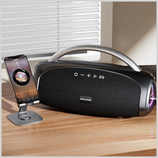 Wireless speaker AWEI KA39 100W Bluetooth 5.3 portable external black - imagine 5