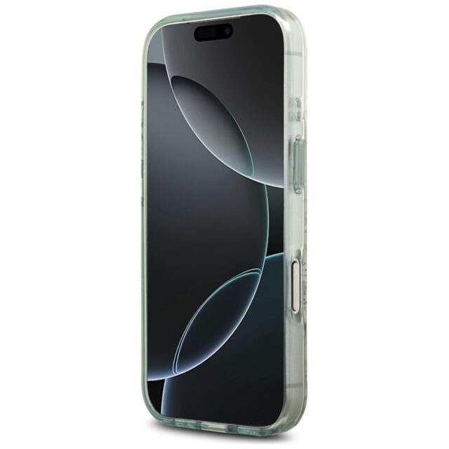 Guess IML Flower & Tonal Circle MagSafe case for iPhone 17 Pro green - imagine 5