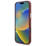 Mercedes MEHMP16X23SUMSR iPhone 16 Pro Max 6.9" red hardcase Silicone White Stripe MagSafe - imagine 5