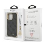 Guess GUHCP13LGF4GGR iPhone 13 Pro / 13 6,1" grey hardcase 4G Charms Collection - imagine 8