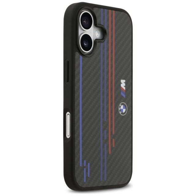 Case BMW M Kevlar Lines & Logo MagSafe for iPhone 17 black - imagine 3