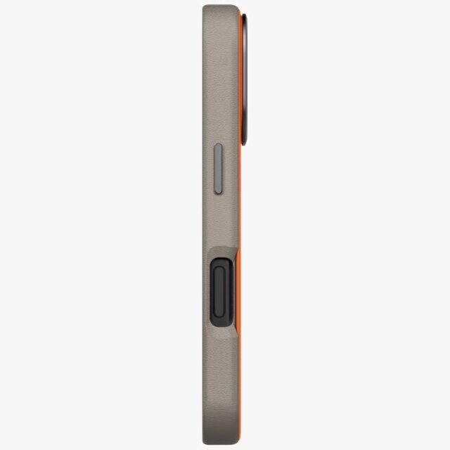 UNIQ Lyden DS Case for iPhone 17 Pro Magclick Charging Orange/Gray - imagine 4