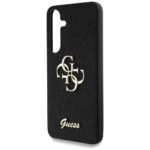 Case Guess Fixed Glitter Big 4G Metal Logo to Samsung Galaxy S25 black - imagine 6