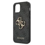 Guess GUHCP12M4GMGGR iPhone 12/12 Pro 6,1" grey hardcase 4G Big Metal Logo - imagine 6