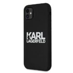 Karl Lagerfeld KLHCN61SLKLRBK iPhone 11 6,1" / Xr Silicone Stack Logo black - imagine 2