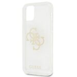 Guess GUHCP12MPCUGL4GTR iPhone 12/12 Pro 6,1" transparent hard case Glitter 4G Big Logo - imagine 6