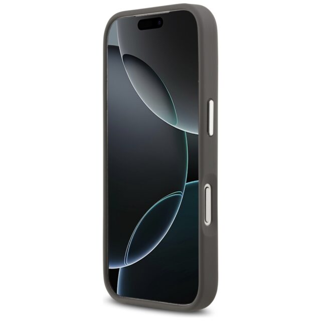 Karl Lagerfeld FW Grained Karl & Choupette Heads Pins & Logo Case for iPhone 17 Pro Gray - imagine 5