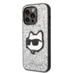 Karl Lagerfeld KLHCP14LG2CPS iPhone 14 Pro 6,1" silver hardcase Glitter Choupette Patch - imagine 2