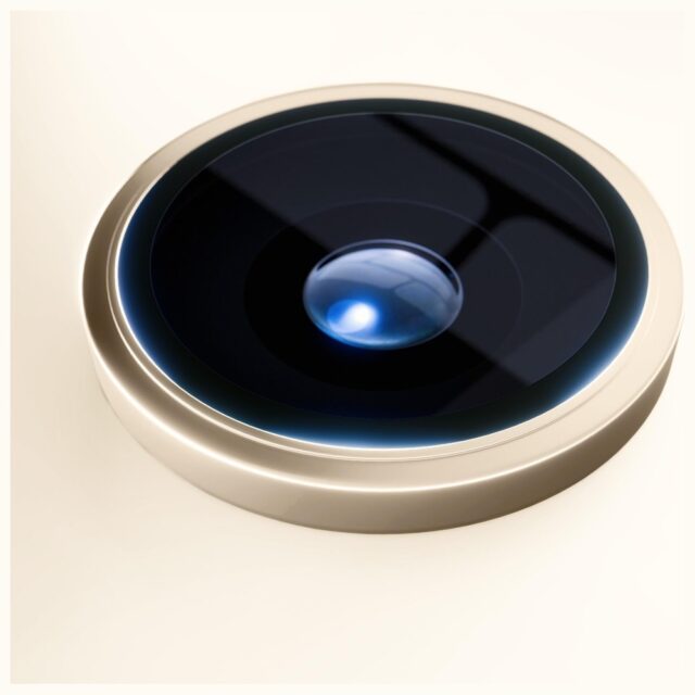 Camera lens protection 3MK HARDY Lens Protection Pro for Apple iPhone 17 Air gold - imagine 2