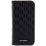 Karl Lagerfeld KLBKP14XSAKLHPK iPhone 14Pro Max 6.7" bookcase black Saffiano Monogram - imagine 3