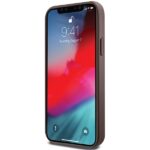 Guess GUHMP12MG4GFRW iPhone 12/12 Pro 6.1" brown hardcase 4G Collection Leather Metal Logo Ma - imagine 5